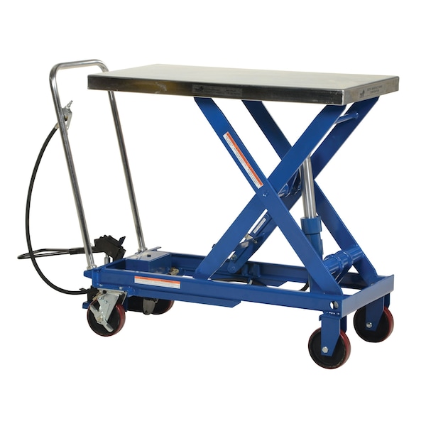 Vestil Air Hydraulic Steel Cart, 1750 lb. Cap, 20"W, 39-1/2"L AIR-1750 - main